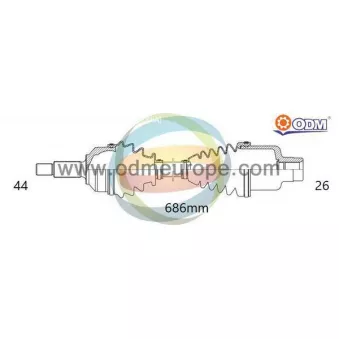 Arbre de transmission ODM-MULTIPARTS 18-216330
