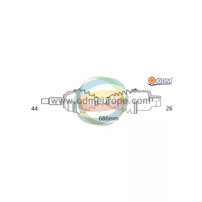 Arbre de transmission ODM-MULTIPARTS 18-216330