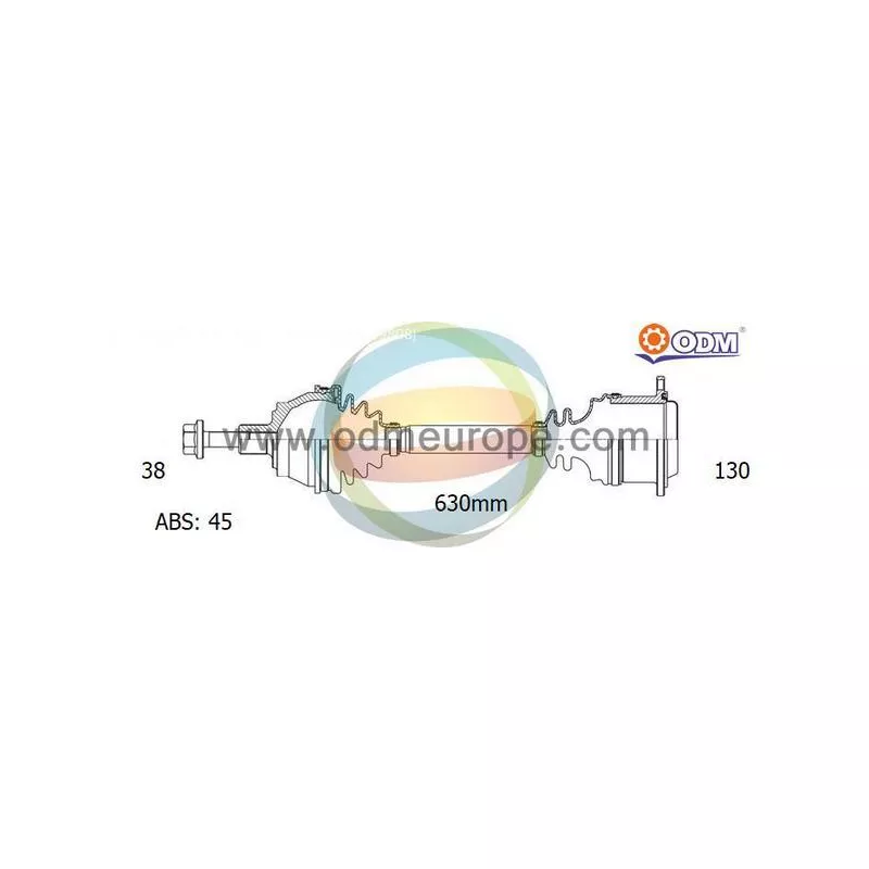 Arbre de transmission ODM-MULTIPARTS 18-216341