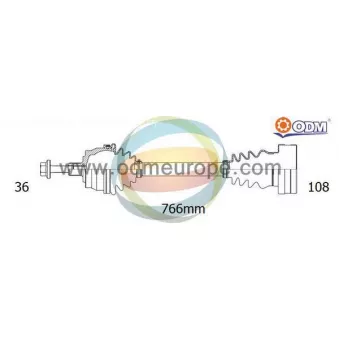 Arbre de transmission ODM-MULTIPARTS 18-216350