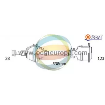 Arbre de transmission ODM-MULTIPARTS 18-216470