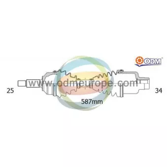 Arbre de transmission ODM-MULTIPARTS 18-232580