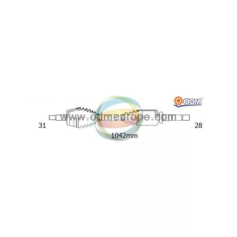 Arbre de transmission ODM-MULTIPARTS 18-272500