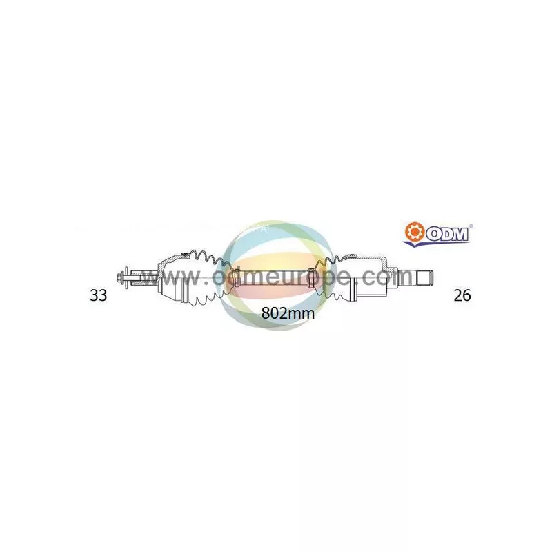 Arbre de transmission ODM-MULTIPARTS 18-292970