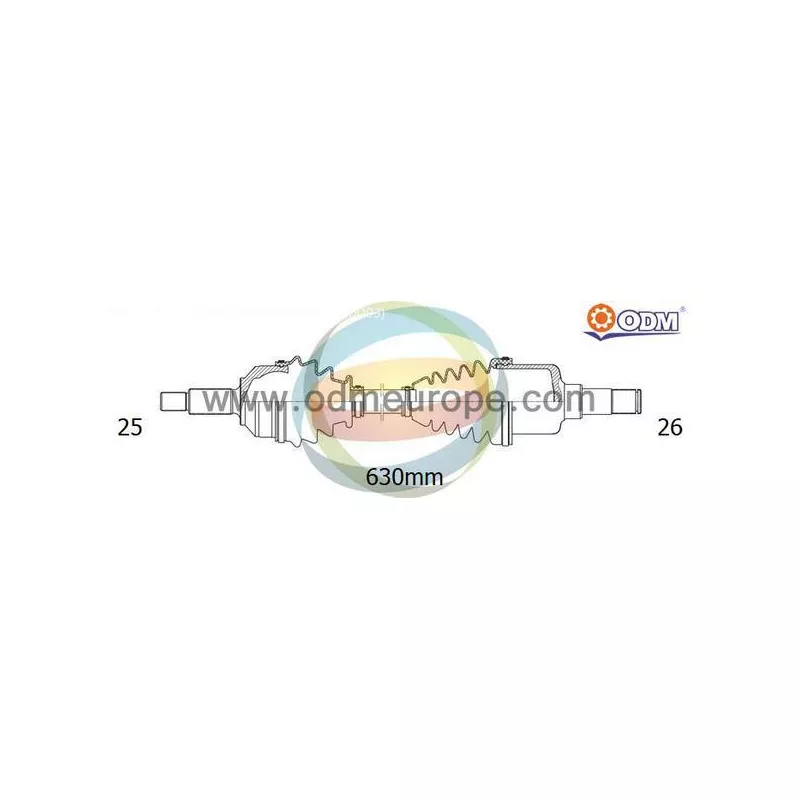 Arbre de transmission ODM-MULTIPARTS 18-301390