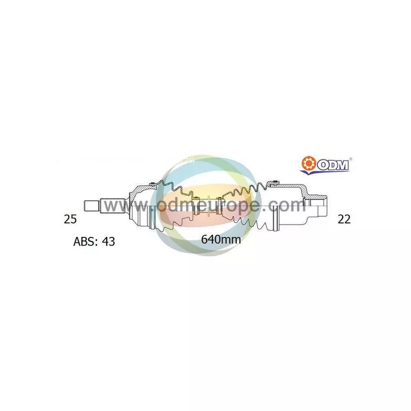 Arbre de transmission ODM-MULTIPARTS 18-302421