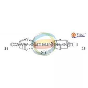Arbre de transmission ODM-MULTIPARTS 18-341610