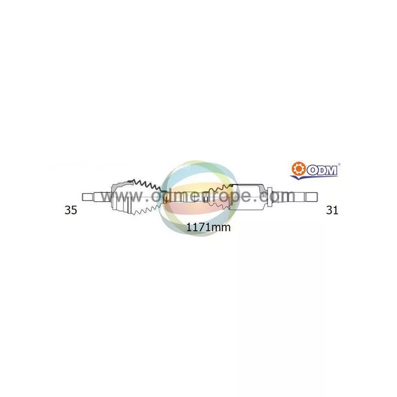 Arbre de transmission ODM-MULTIPARTS 18-352290