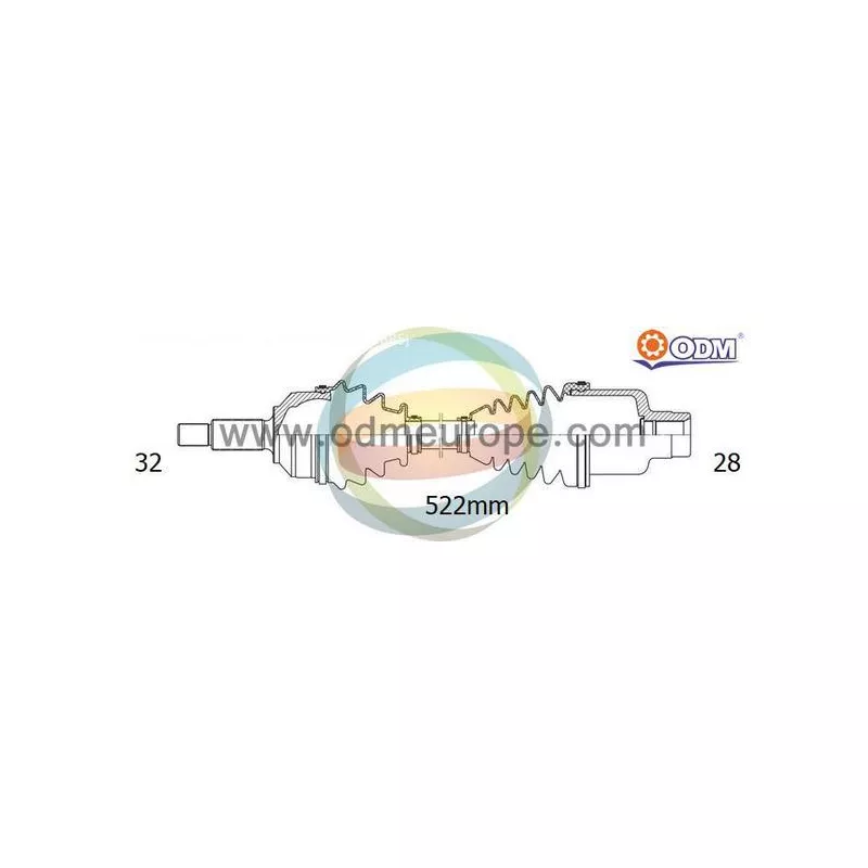 Arbre de transmission ODM-MULTIPARTS 18-352310