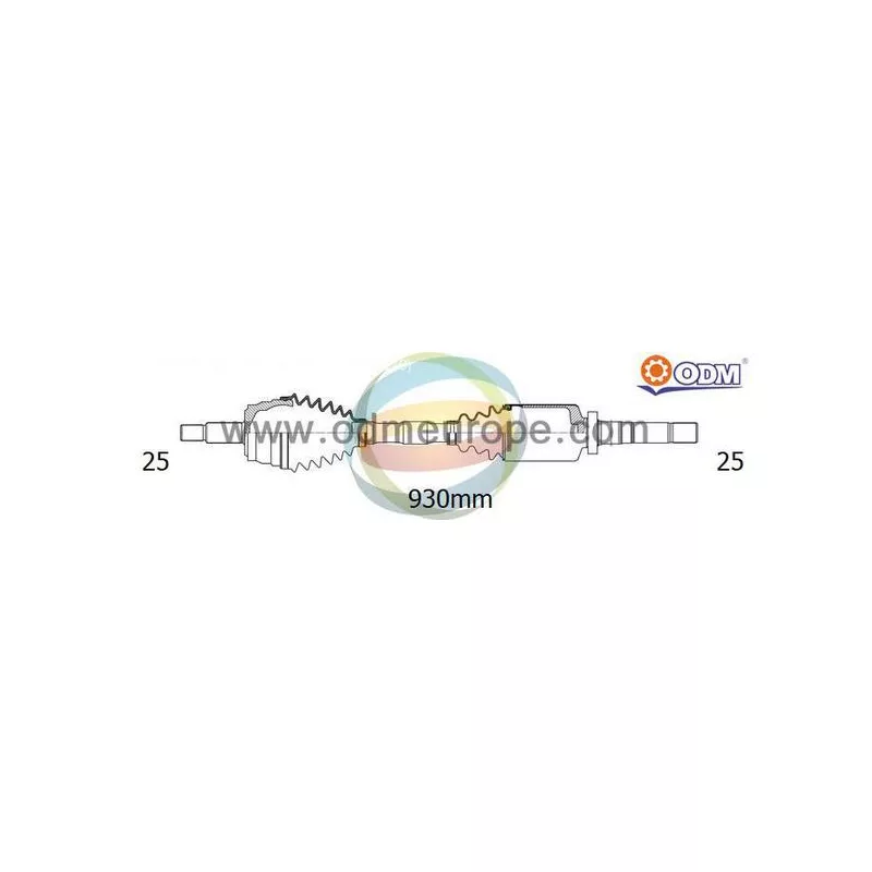 Arbre de transmission ODM-MULTIPARTS 18-352360