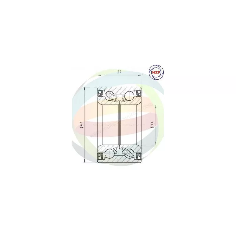 Roulement de roue avant ODM-MULTIPARTS 70-000045