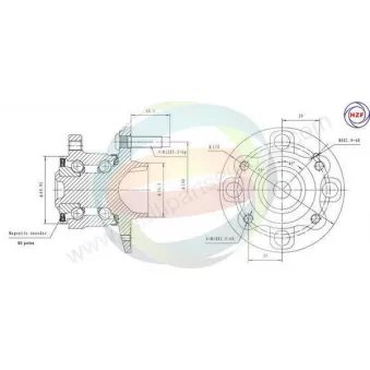 Roulement de roue avant ODM-MULTIPARTS 70-000053