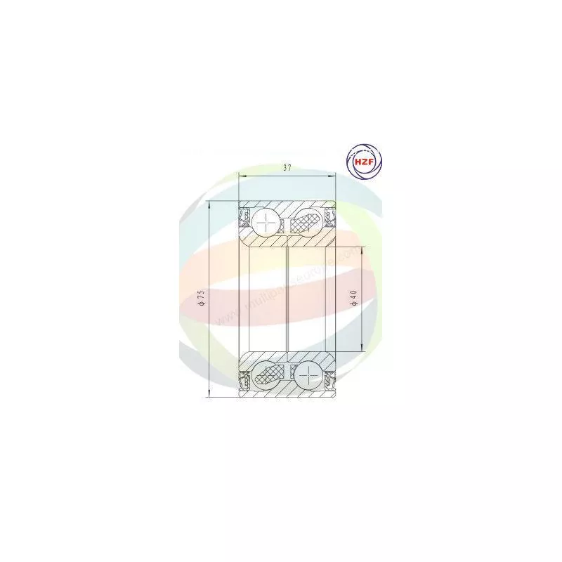 Roulement de roue avant ODM-MULTIPARTS 70-010012