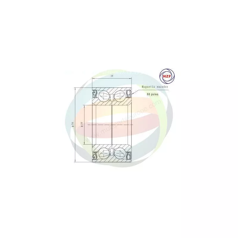 Roulement de roue avant ODM-MULTIPARTS 70-010021