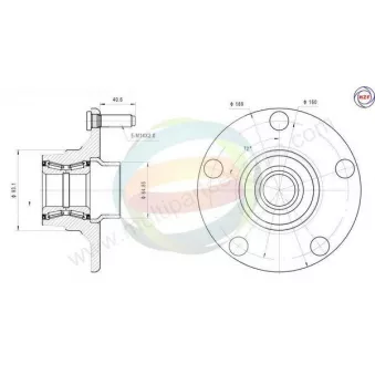 Roulement de roue arrière ODM-MULTIPARTS 70-010044