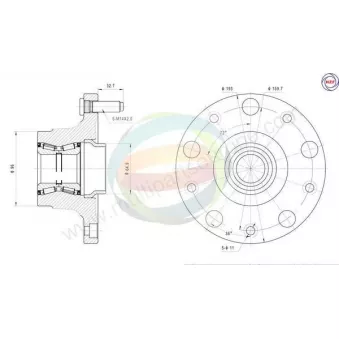 Roulement de roue arrière ODM-MULTIPARTS