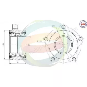 Roulement de roue avant ODM-MULTIPARTS 70-010085