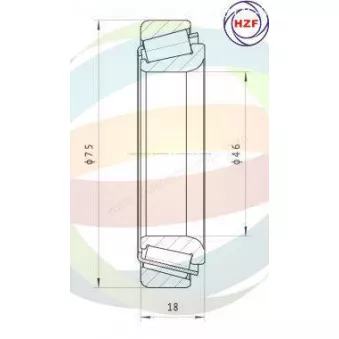 Roulement de roue arrière ODM-MULTIPARTS 70-030004