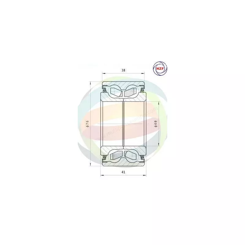 Roulement de roue avant ODM-MULTIPARTS 70-040001