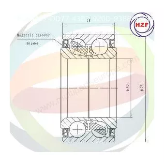 Roulement de roue avant ODM-MULTIPARTS 70-040007