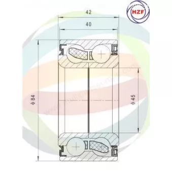 Roulement de roue avant ODM-MULTIPARTS 70-040016