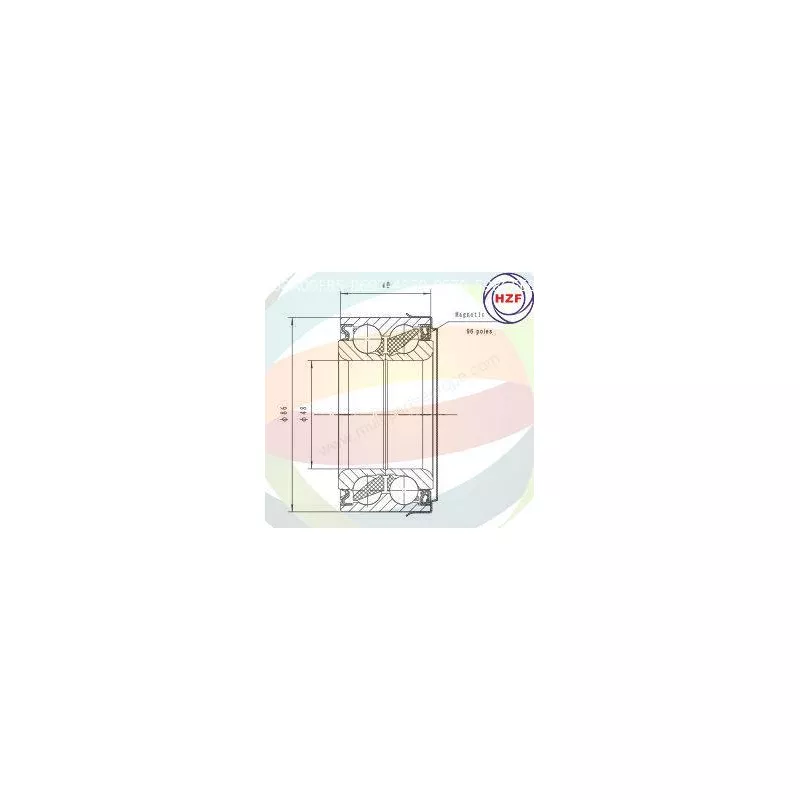 Roulement de roue avant ODM-MULTIPARTS 70-040050