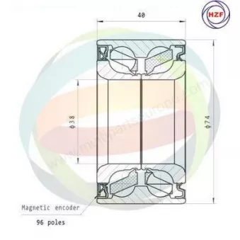 Roulement de roue avant ODM-MULTIPARTS 70-040051