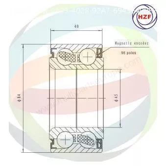 Roulement de roue avant ODM-MULTIPARTS 70-040054