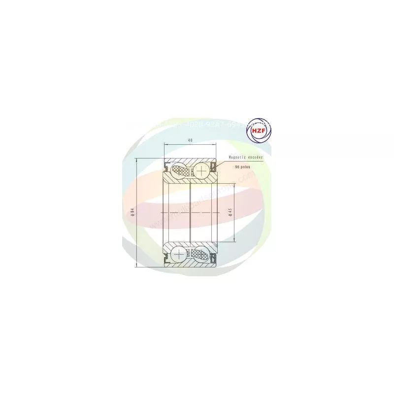 Roulement de roue avant ODM-MULTIPARTS 70-040054