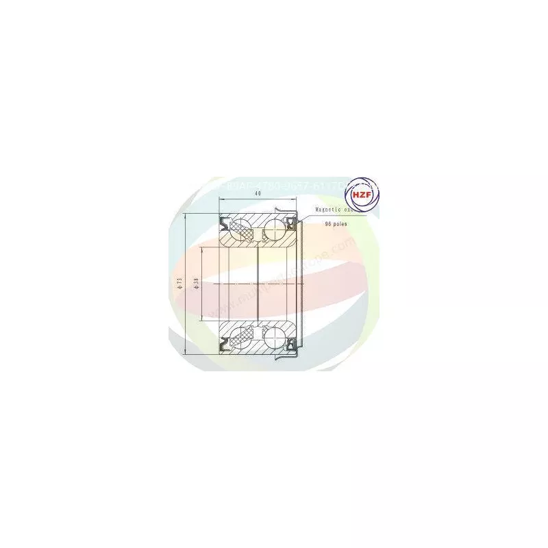 Roulement de roue avant ODM-MULTIPARTS 70-040076
