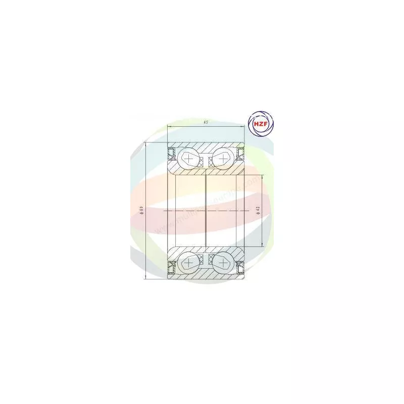 Roulement de roue avant ODM-MULTIPARTS 70-050001