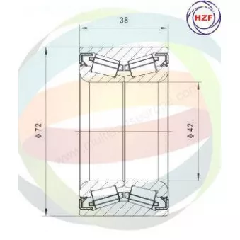 Roulement de roue avant ODM-MULTIPARTS 70-050006