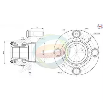 Roulement de roue avant ODM-MULTIPARTS 70-050059