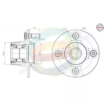 Roulement de roue avant ODM-MULTIPARTS 70-060037