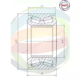 Roulement de roue avant ODM-MULTIPARTS 70-070003