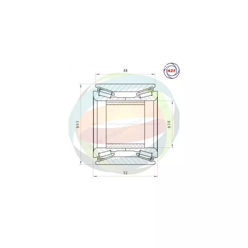 Roulement de roue arrière ODM-MULTIPARTS 70-070008