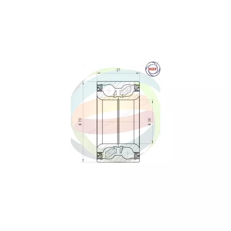 Roulement de roue avant ODM-MULTIPARTS 70-080039