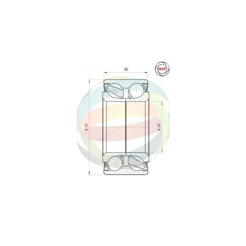 Roulement de roue avant ODM-MULTIPARTS 70-080040
