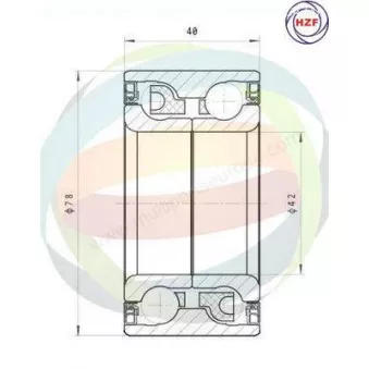 Roulement de roue avant ODM-MULTIPARTS 70-080047
