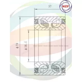 Roulement de roue avant ODM-MULTIPARTS 70-080061