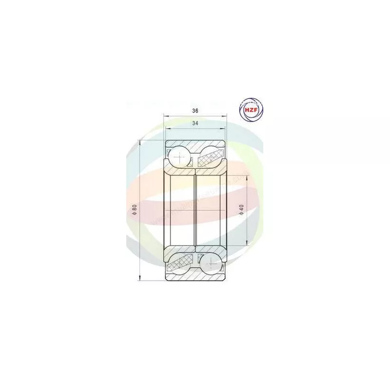 Roulement de roue avant ODM-MULTIPARTS 70-080140