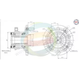 Roulement de roue arrière ODM-MULTIPARTS 70-090004