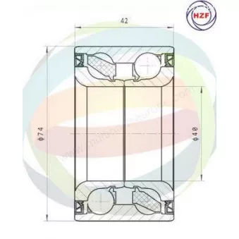 Roulement de roue avant ODM-MULTIPARTS 70-090026