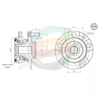 Roulement de roue avant ODM-MULTIPARTS 70-090052