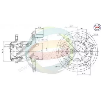 Roulement de roue arrière ODM-MULTIPARTS 70-090056