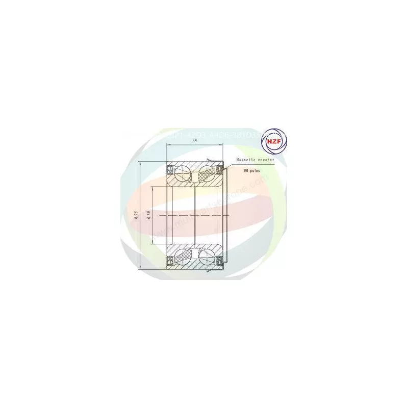 Roulement de roue avant ODM-MULTIPARTS 70-090137