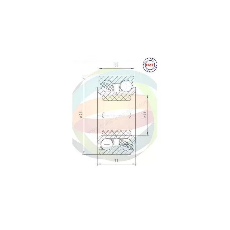 Roulement de roue avant ODM-MULTIPARTS 70-090146