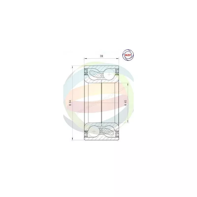 Roulement de roue arrière ODM-MULTIPARTS 70-140017