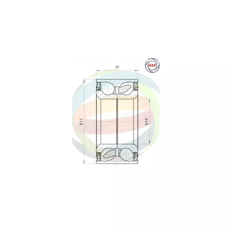 Roulement de roue avant ODM-MULTIPARTS 70-150001
