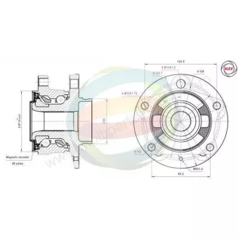 Roulement de roue arrière ODM-MULTIPARTS 70-150032